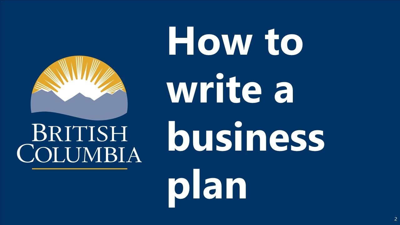 How to write a business plan - YouTube