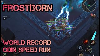 Frostborn | Odin World Record Speed Run | Full run in 25 Min ☠