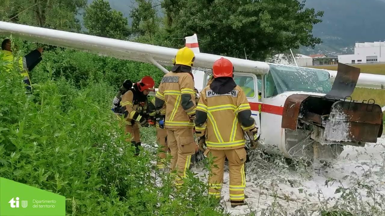 Aeroporto cantonale di Locarno: esercizio d’emergenza