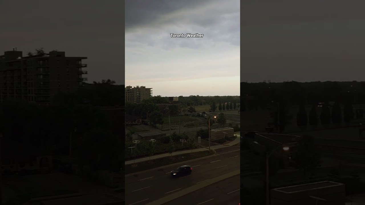 Toronto in monsoon mode — calm, wet, and a little poetic ☔🌧️ 