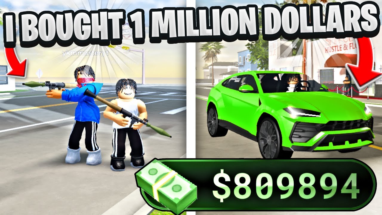 Я купил 1 миллион долларов и потратил их на ящики в игре ROBLOX BLOCKSPIN HOOD