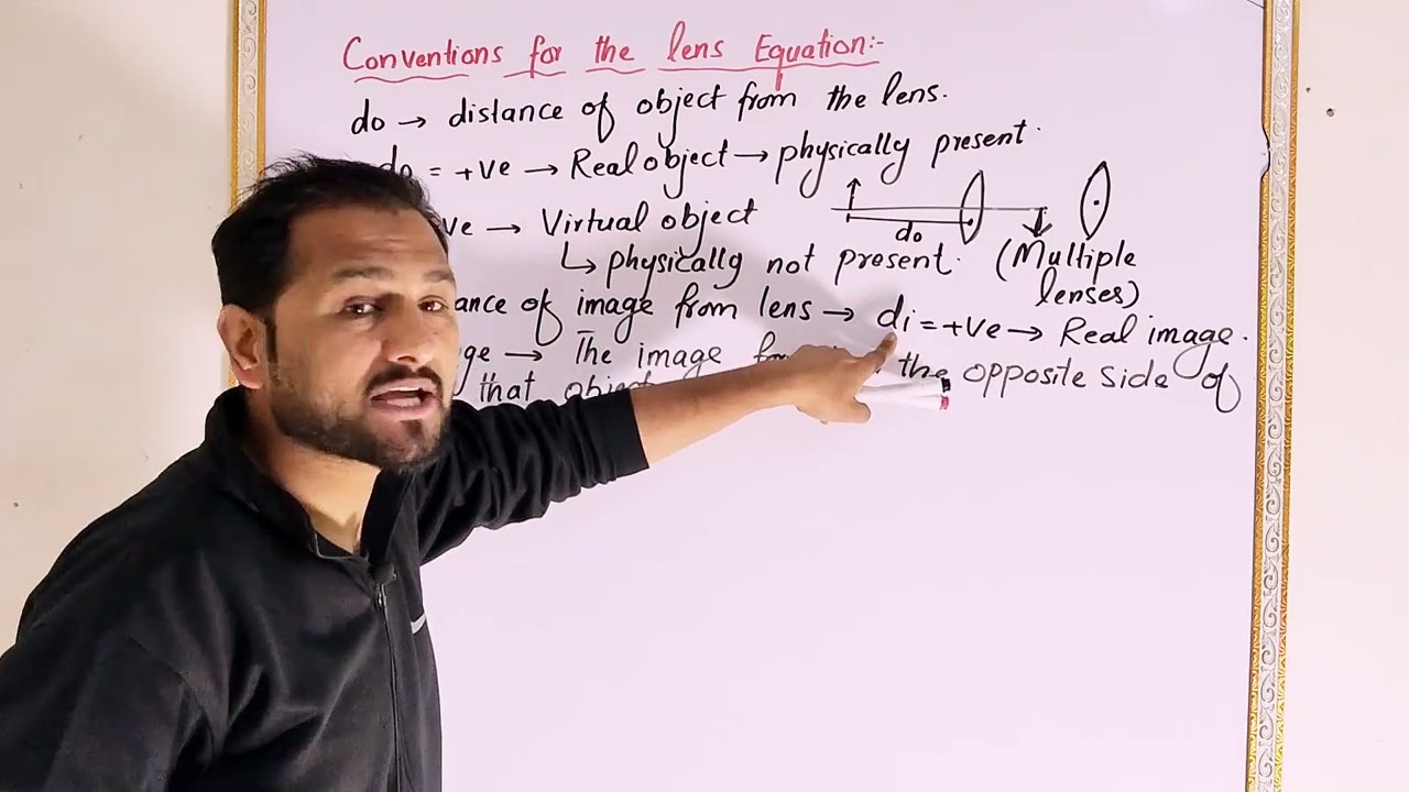 Geometrical optics 26- Convention for lenses- 10th Physics Chapter 12- Asaanphysics -pushto lecture