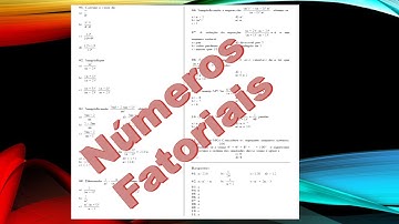 Lista de exercícios de Fatorial