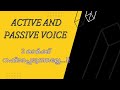 Active and passive voiceenglish grammarfunctional grammarcalicut universitymalayalam