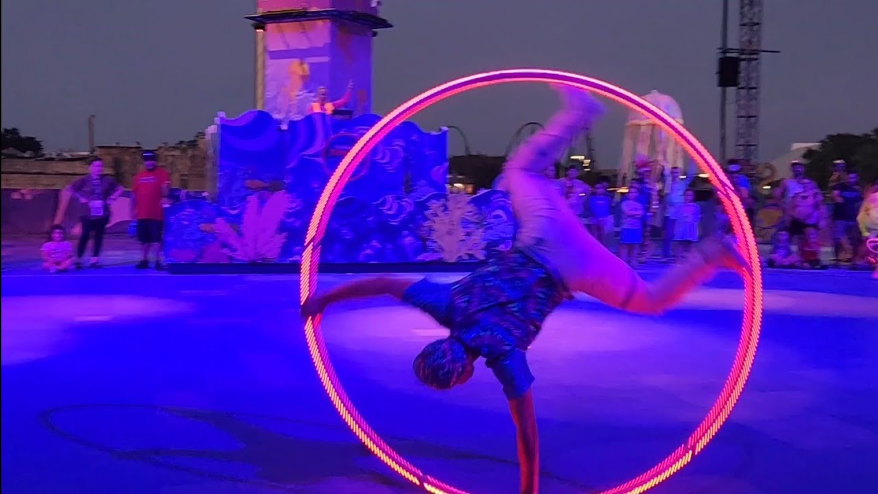 ⭐ ELECTRIC WHEEL ⭐ 2023 SEAWORLD ORLANDO FLORIDA SUMMER SPECTACULAR CLUB SEAGLOW NIGHT DANCE PARTY