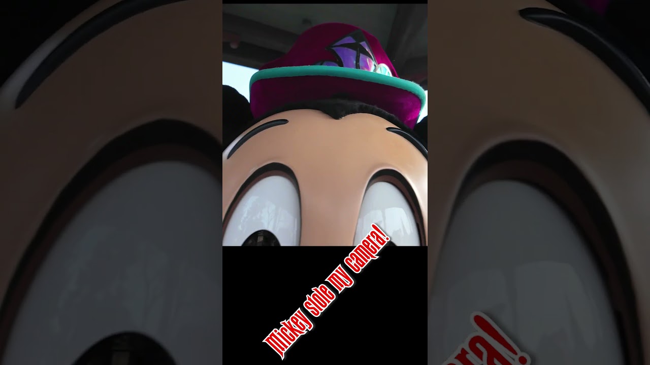 Mickey stole my camera 