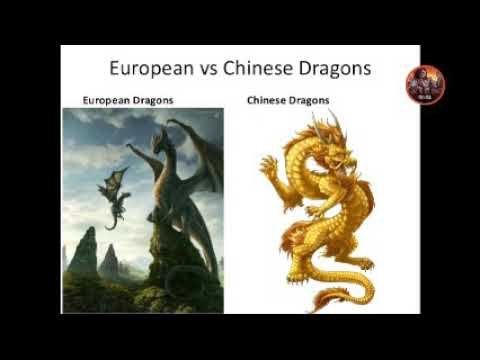 Fantasy fighters European dragon vs Chinese dragon - YouTube