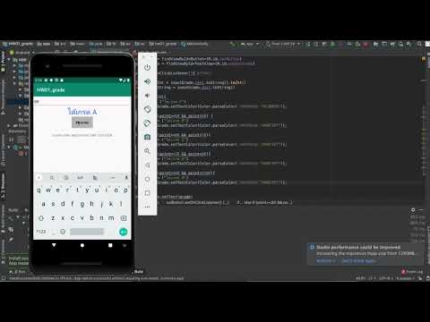 Calculate grade by Andriod Studio - 13610338