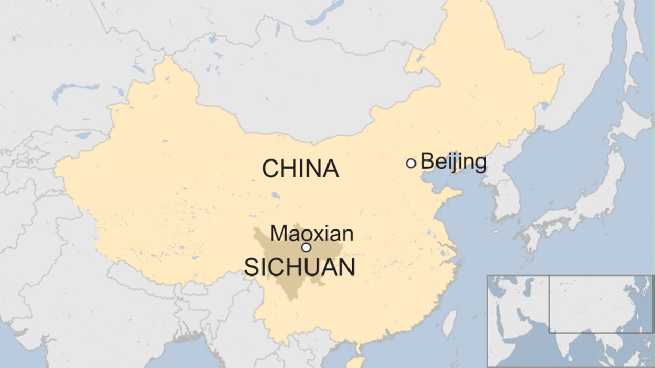 Карта китая сычуань