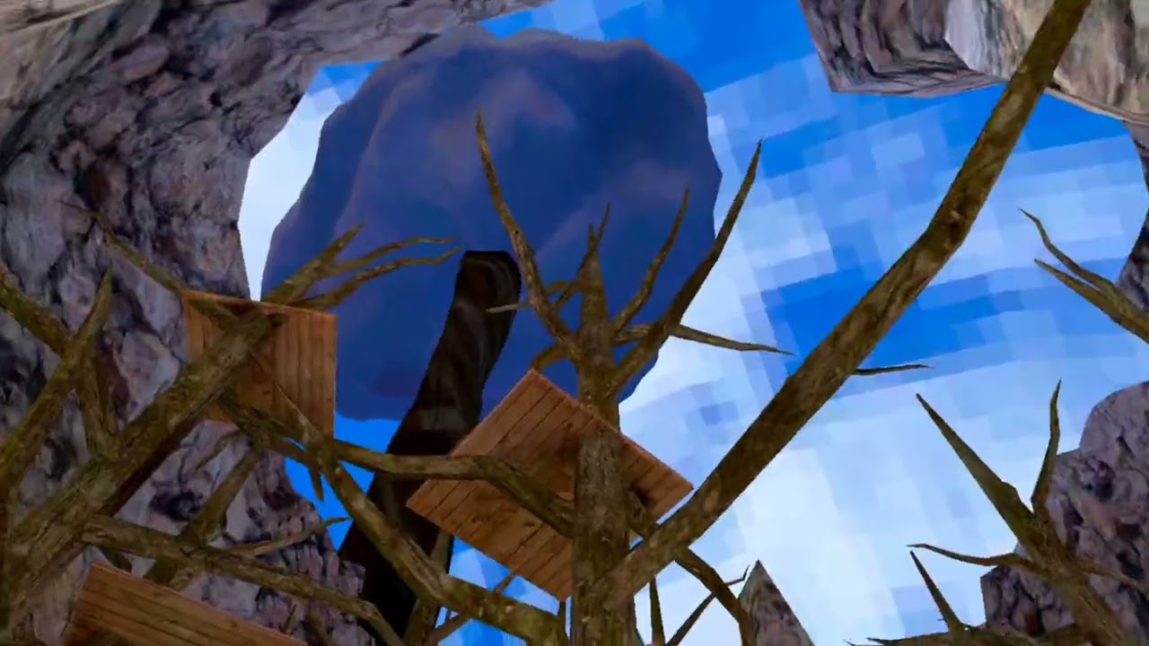 Playing tag with my friend