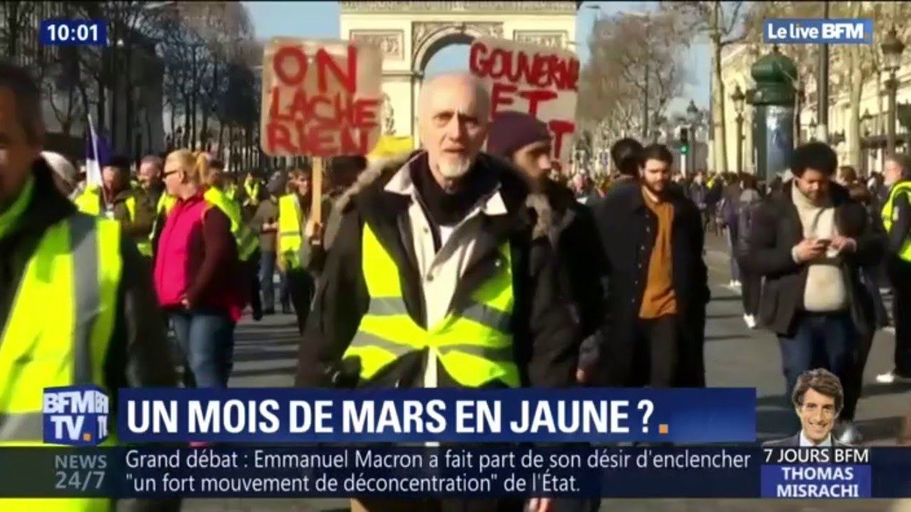 Un mois en jaune ? Les gilets jaunes veulent monter en puissance à partir du 9 mars bfmtv i shot the sheriff