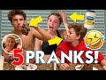 FIVE APRIL FOOL'S DAY PRANKS on the FAMILY!!