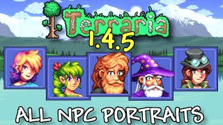 Terraria 1.4.5 All Npc Portraits