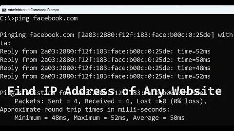 How to find IP Address of any website