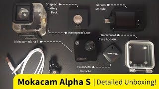 Mokacam Alpha S  Detailed Unboxing | World's Smallest 4K Action Camera