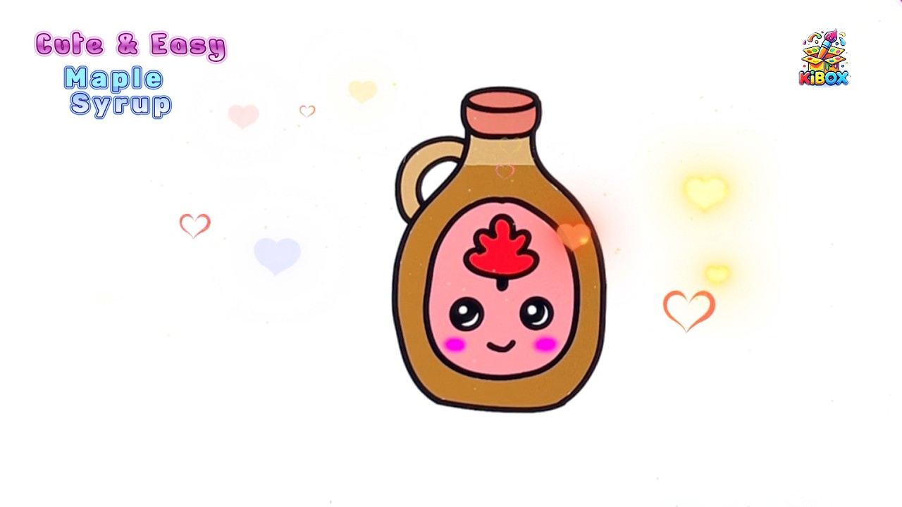 Drawing Maple Syrup 🍁🍯 | Super Easy Cute Digital Drawing