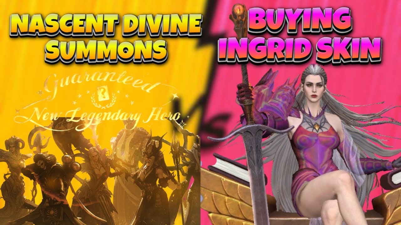 Мои первые божественные призывы и покупка скина Ингрид на сэкономленное золото W | Watcher Of Realms