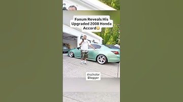 Fanum Reveals His Upgraded 2008 Honda Accord #shorts #funny #trending #fyp