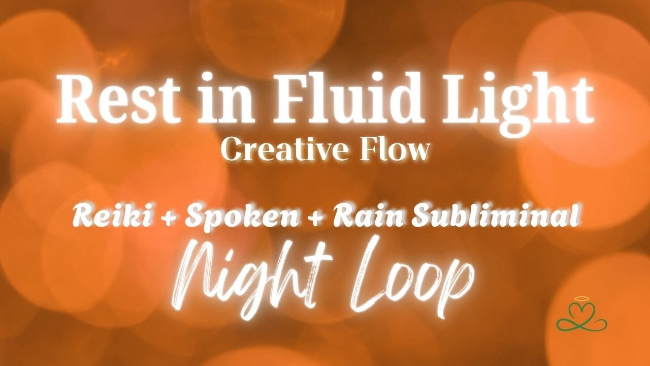 🌌 Healing with Fluid Light 🧡 | 8-Minute Night Loop for Sacral Chakra Alignment ✨ 417Hz