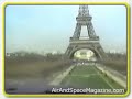 Bonanza Plane goes under Eiffel Tower