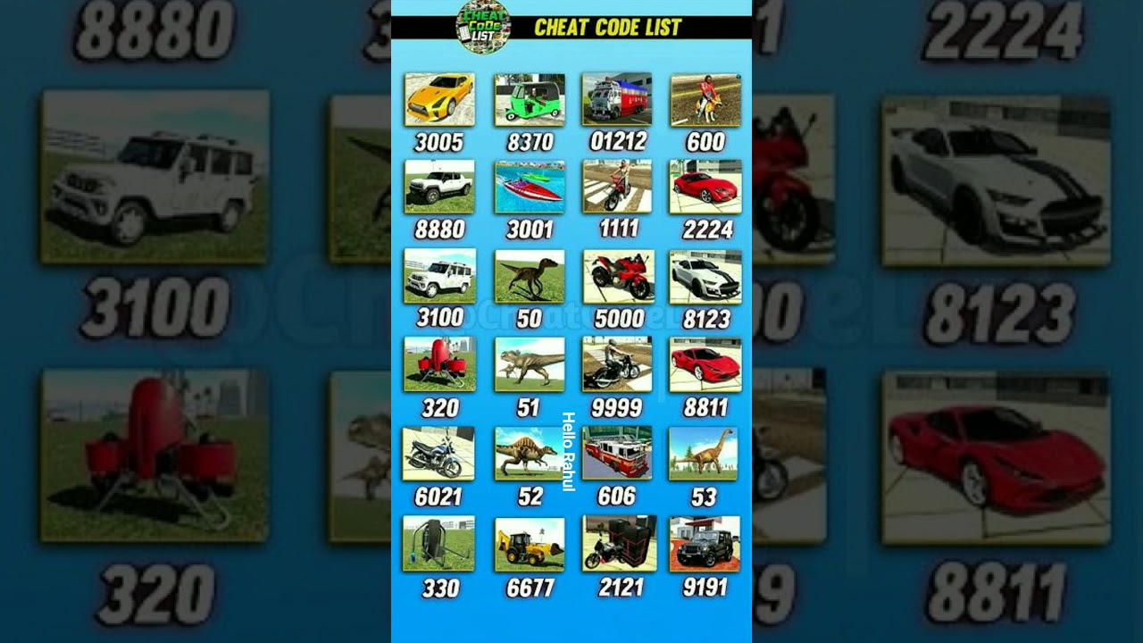 FINELY BOLERO CHEAT CODE 🤩 | INDIAN BIKE DRIVING 3D