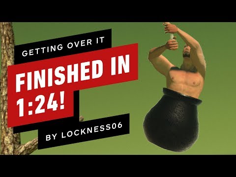 Getting Over It Finished In 1 Minute 24 Seconds