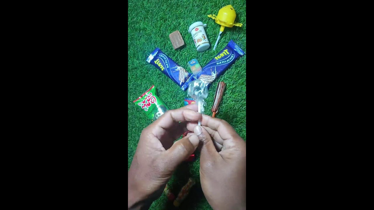 Satisfying video Asmr lollipops candy and chocolate gummy candy unboxing video Asmr