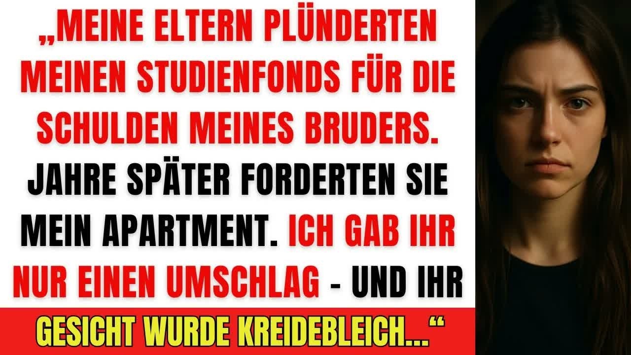 Meine Eltern stahlen mein Studiengeld für meinen Bruder – ich entlarvte sie vor allen