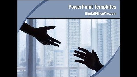 Business Handshake PowerPoint Template Backgrounds - DigitalOfficePro #08133