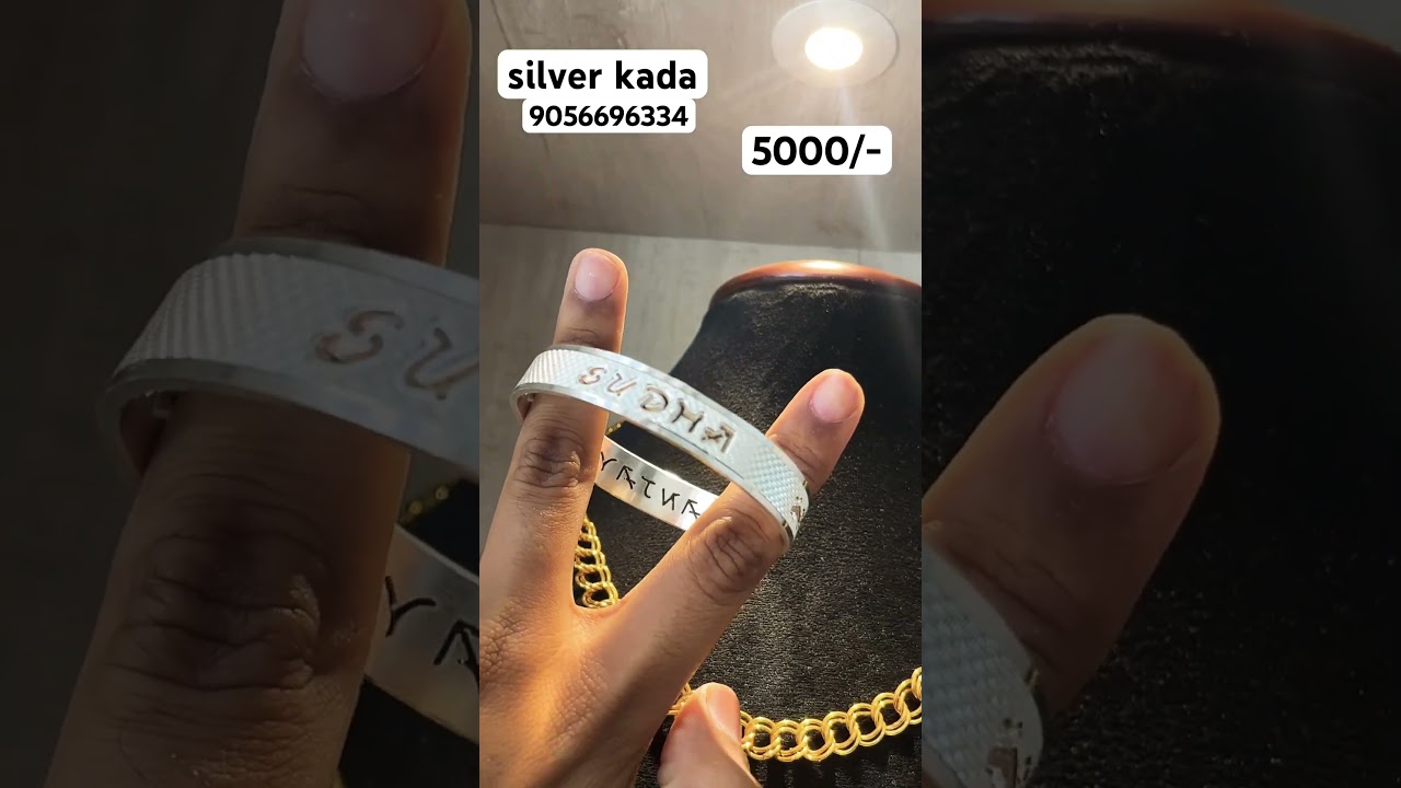 silver kada for men and women 