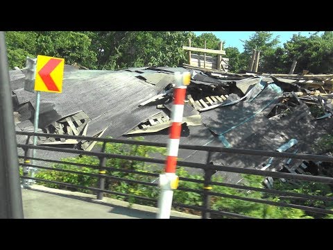 R49沿いの廃墟が全壊