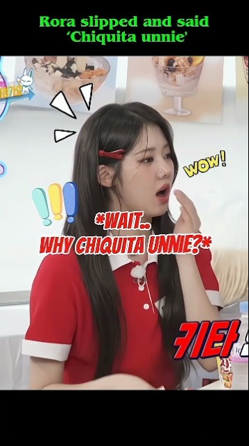 Rora slipped and said ‘Chiquita unnie'😂#babymonster #baemon #shorts #bm_tiez #trending #kpop