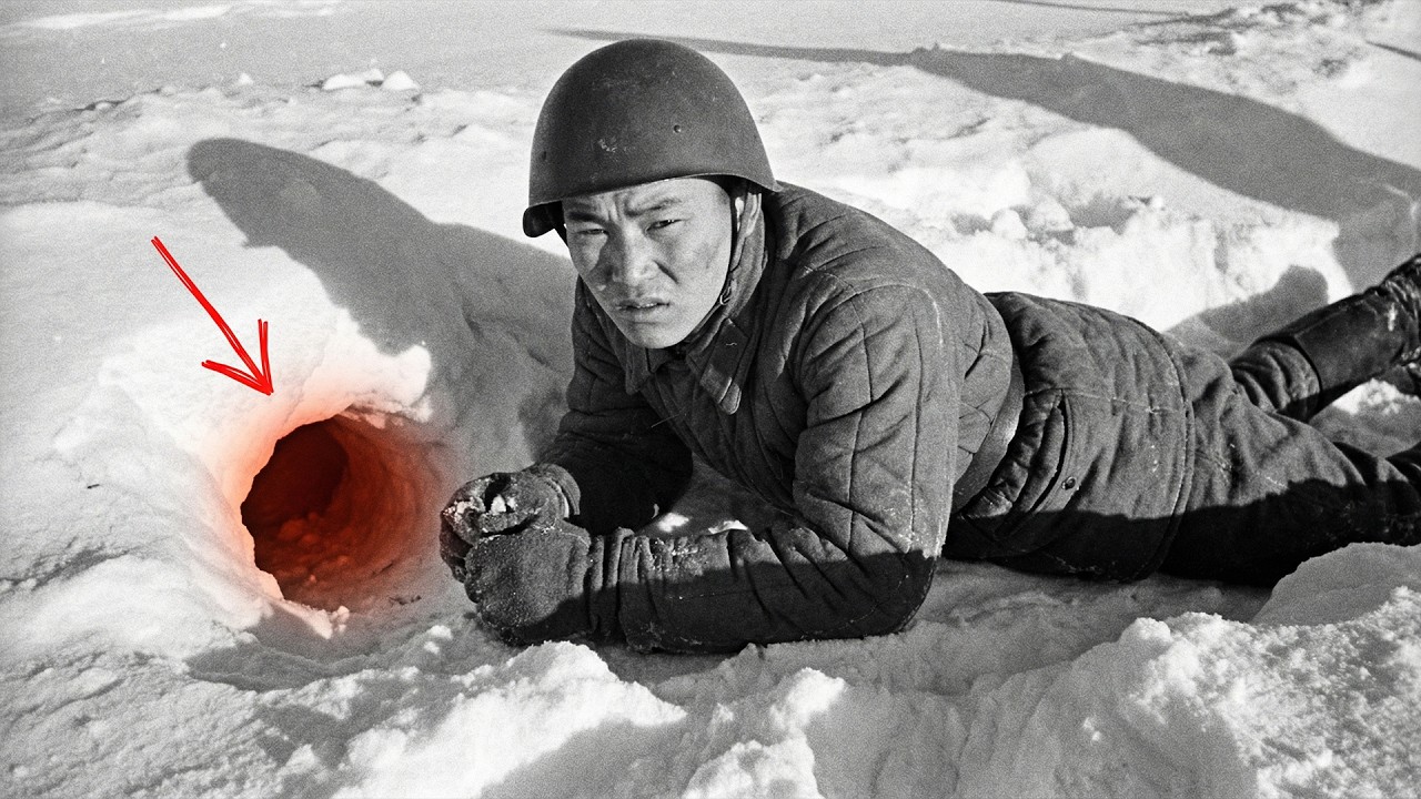 Его «Безумный» Тоннель в Снегу Убил 53 Немца за 4 Минуты...