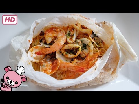 How to make Spaghetti al Cartoccio - Spaghetti baked in paper (video)