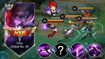 THIS CHOU BURST COMBO TRICK WILL MAKE META HERO USELESS IN HIGH RANK 🔥🔥