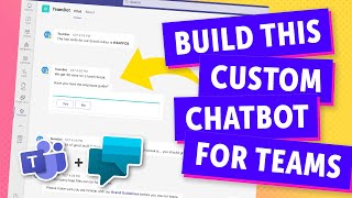 🤖 CREATE A CHATBOT for Microsoft Teams in 5 MINUTES with Power Virtual Agents!