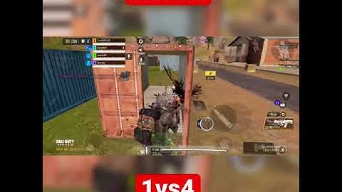 INSANE 1vs4 CLUTCH CALL OF DUTY MOBILE | #shorts #codmshorts #callofdutymobile