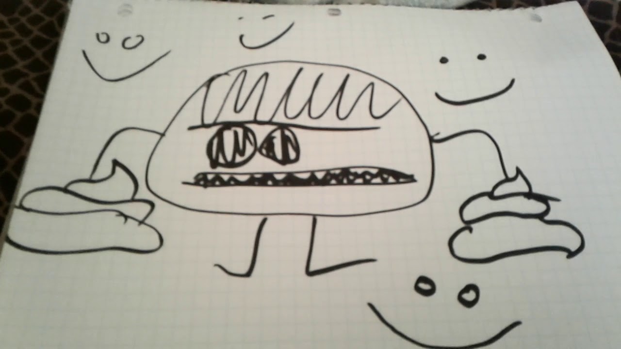 My sister drew this she said its me - YouTube