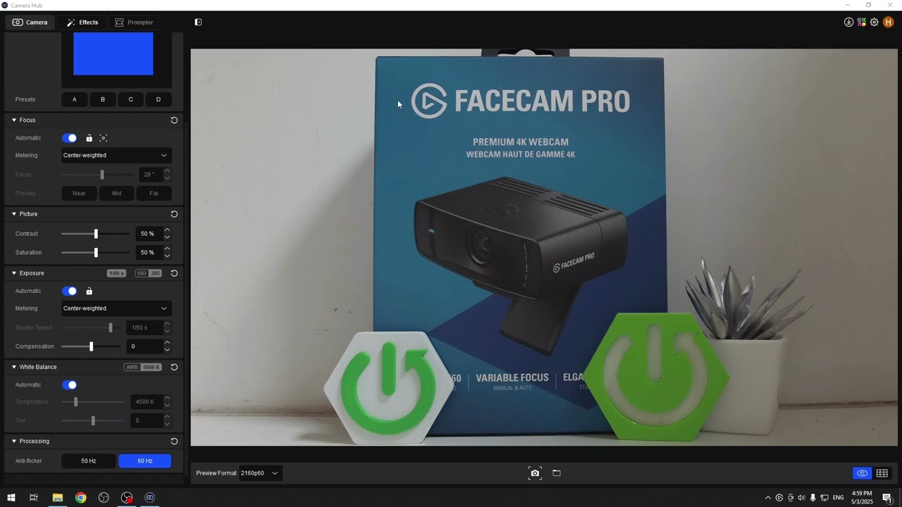 ELGATO Facecam Pro – How to Disable Preview in App