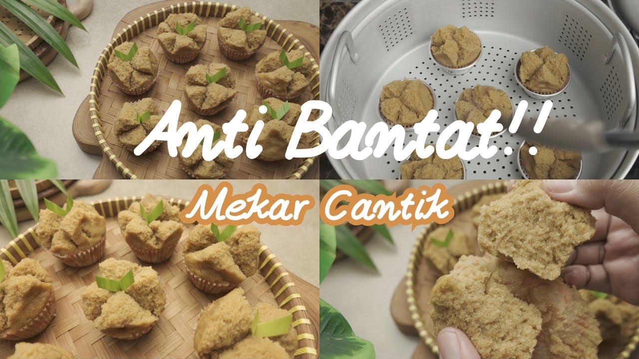 Cara Membuat Bolu Kukus Gula Aren | Lembut, Mekar Cantik & Anti Bantat