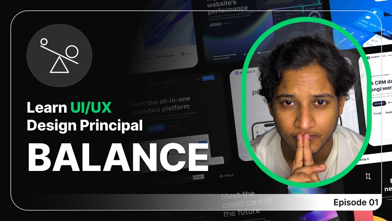 Learn Balance in UI/UX Design | Design Principles for Beginners (Ep. 01 ...
