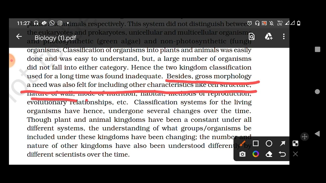 +1Botany /Biological Classification Introduction/Text book explanation in Malayalam.