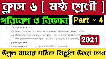 Class 6 Science Model Activity Task Part 4 2021 | Model Activity Task Class Class 6 Science Part 4