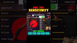 Free Fire One Tap Sensitivity ⚡ Best Sensitivity Settings ⚙️| Free Fire Headshot Setting 🔥