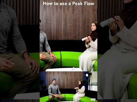How to use a peak flow! Asthma measuring device
