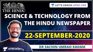 Science and Technology from The Hindu Newspaper | 22-September-2020 | Crack UPSC CSE/IAS