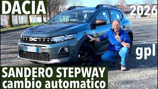 Dacia SANDERO Stepway GPL con cambio automatico: pratica, economica, scattante. Da 19.100 euro