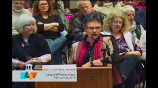 League Of Women Voters Forum on February 22, 2018