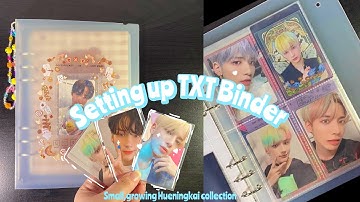 Setting Up My TXT A5 Binder | ASMR-ish style (No Talking)