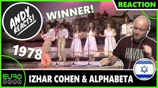 ANDY REACTS! Izhar Cohen & Alphabeta - A-Ba-Ni-Bi (Israel 1978) EUROVISION WINNER REACTION!